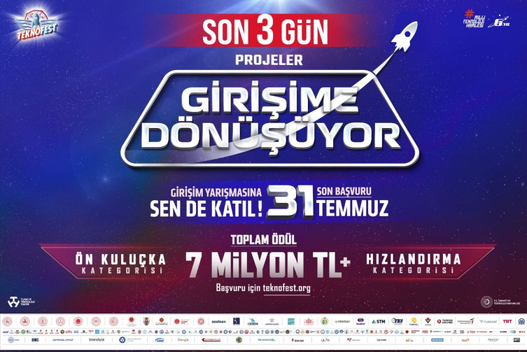 TEKNOFEST Girişim Yarışması başvurusu için son tarih 31 Temmuz